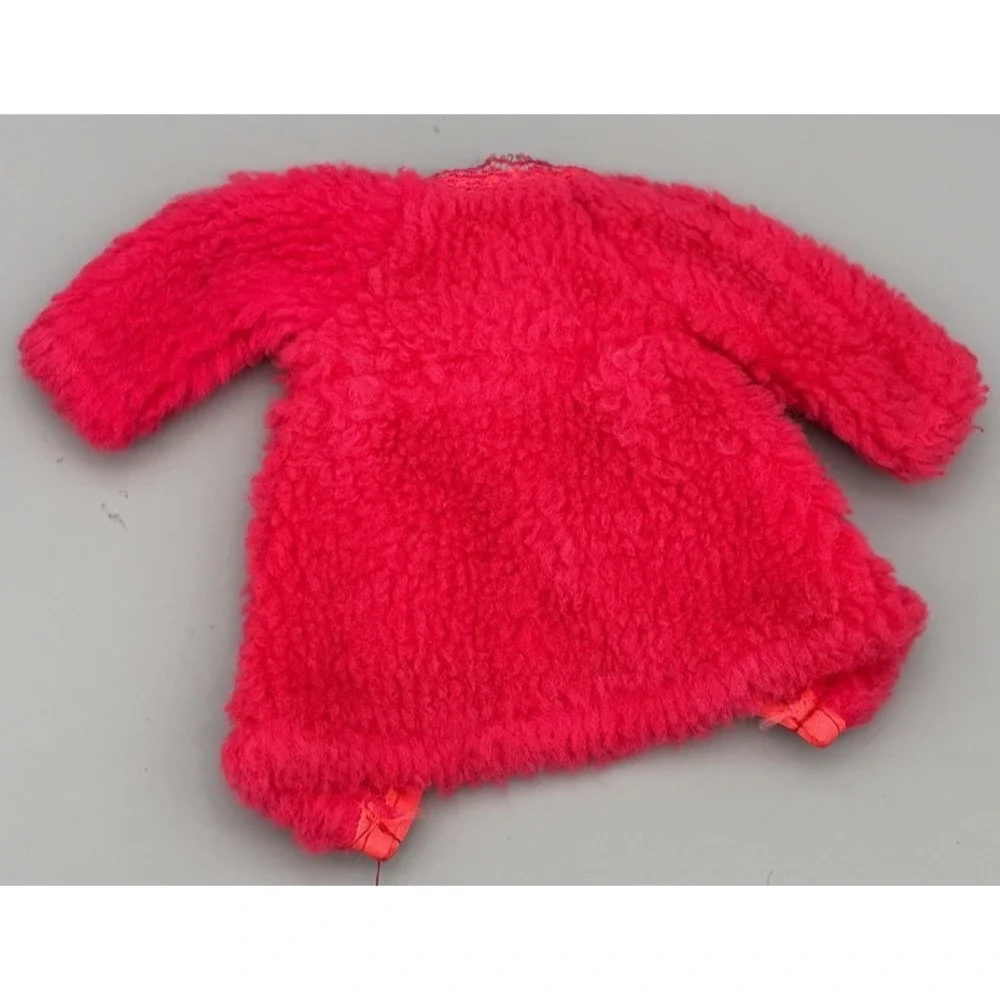 Vintage Mattel Barbie Doll Soft Red Robe Clothing TAG 1970s